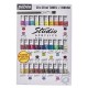 Set of 30 x 20ml with Brush Pebeo Studio Acrylic Paint